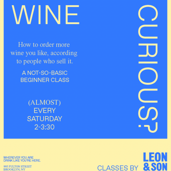 Wine Curious Workshop (11/9)