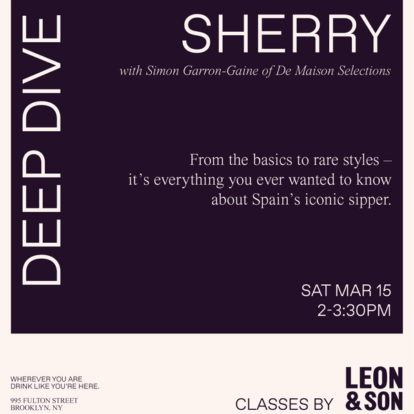 Deep Dive: Sherry with Simon Garron-Gaine