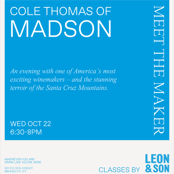 Meet the Maker: Cole Thomas of Madson Wines