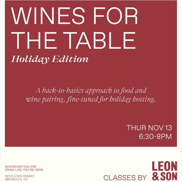 Wines for the Table: Holiday Edition