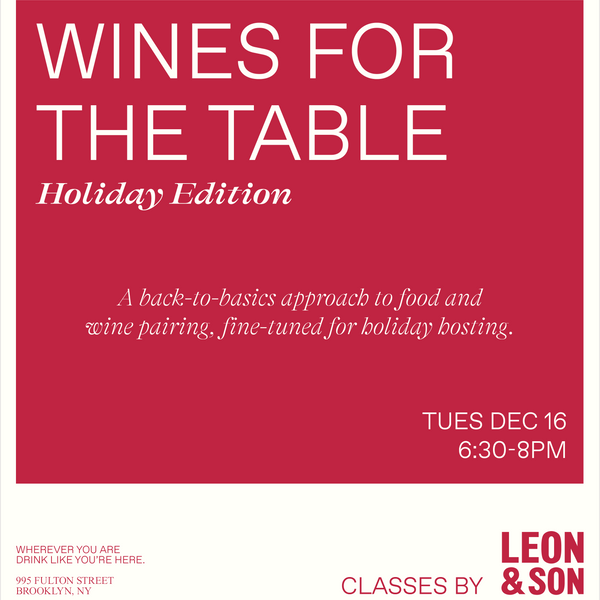 Wines for the Table: Holiday Edition 12/16
