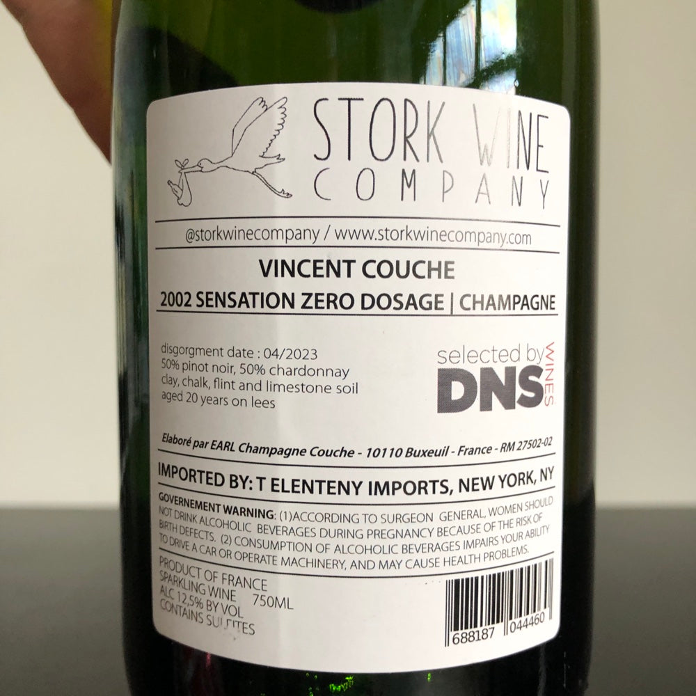 2002 Vincent Couche 'Sensation' Millesime, Champagne, France
