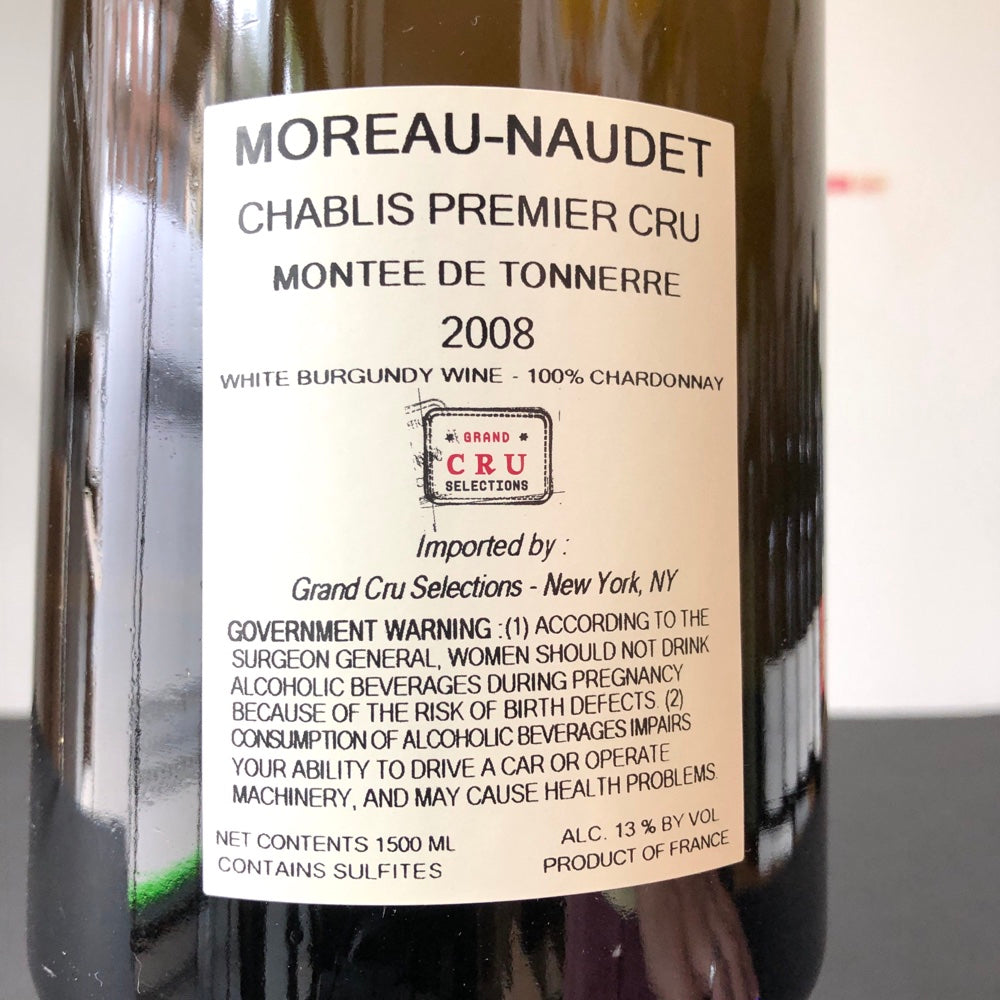 2008 Domaine Moreau-Naudet, Montee de Tonnerre, Chablis Premier Cru, France Magnum (1.5 L)