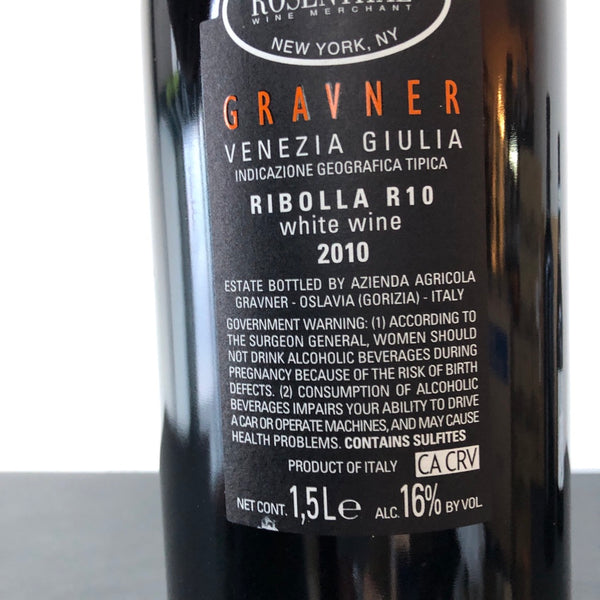 2010 Gravner Ribolla 'R10' Magnum, Venezia Giulia IGT, Friuli-Venezia Giulia, Italy