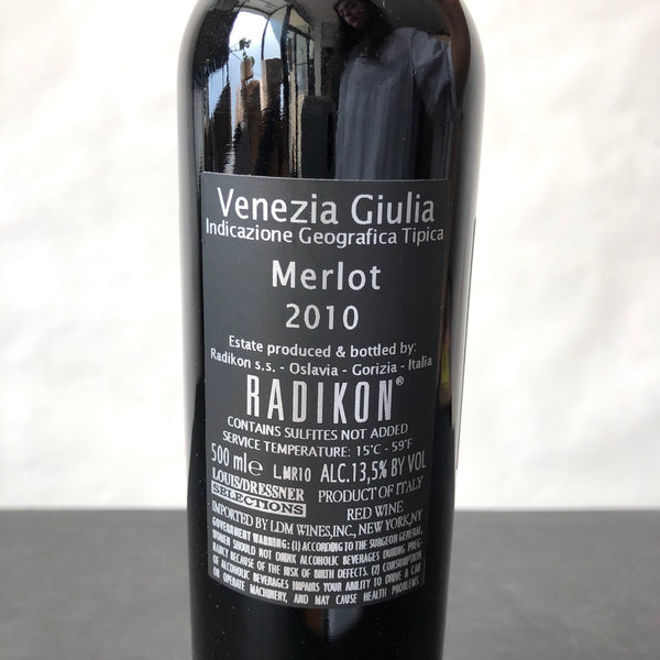 2010 Radikon Merlot 500ML Collio Friuli-Venezia Giulia, Italy
