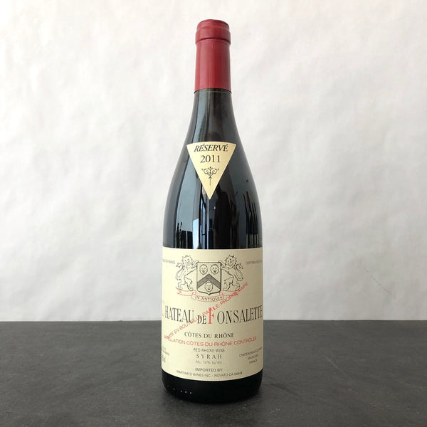 2011 Chateau de Fonsalette (Rayas), Cotes du Rhone Cuvee Syrah Reserve, France