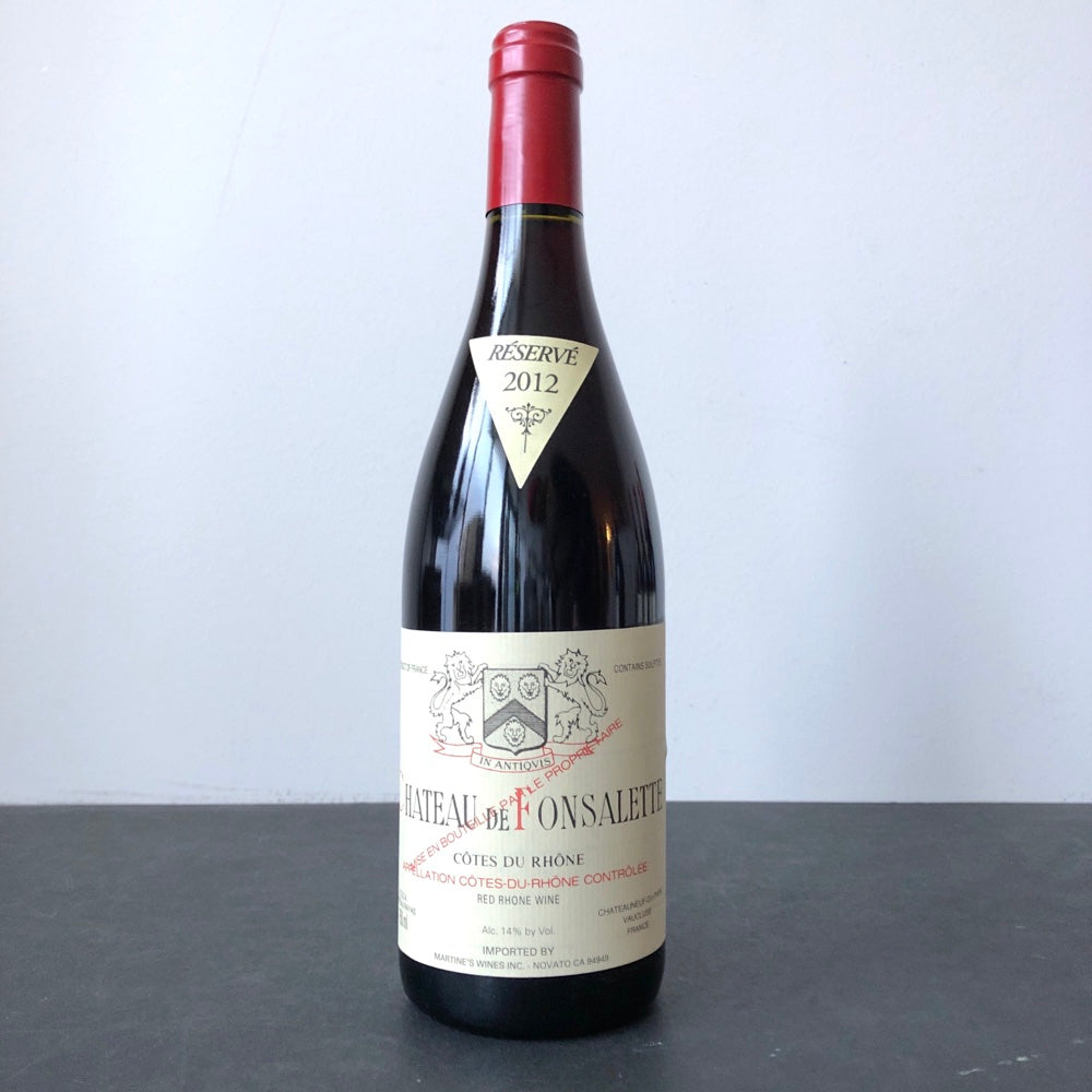 2012 Chateau de Fonsalette (Rayas), Cotes du Rhone Rouge, Rhone Valley, France