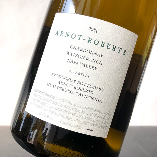 2013 Arnot-Roberts Watson Ranch Chardonnay, Napa Valley, USA 1.5L Magnum