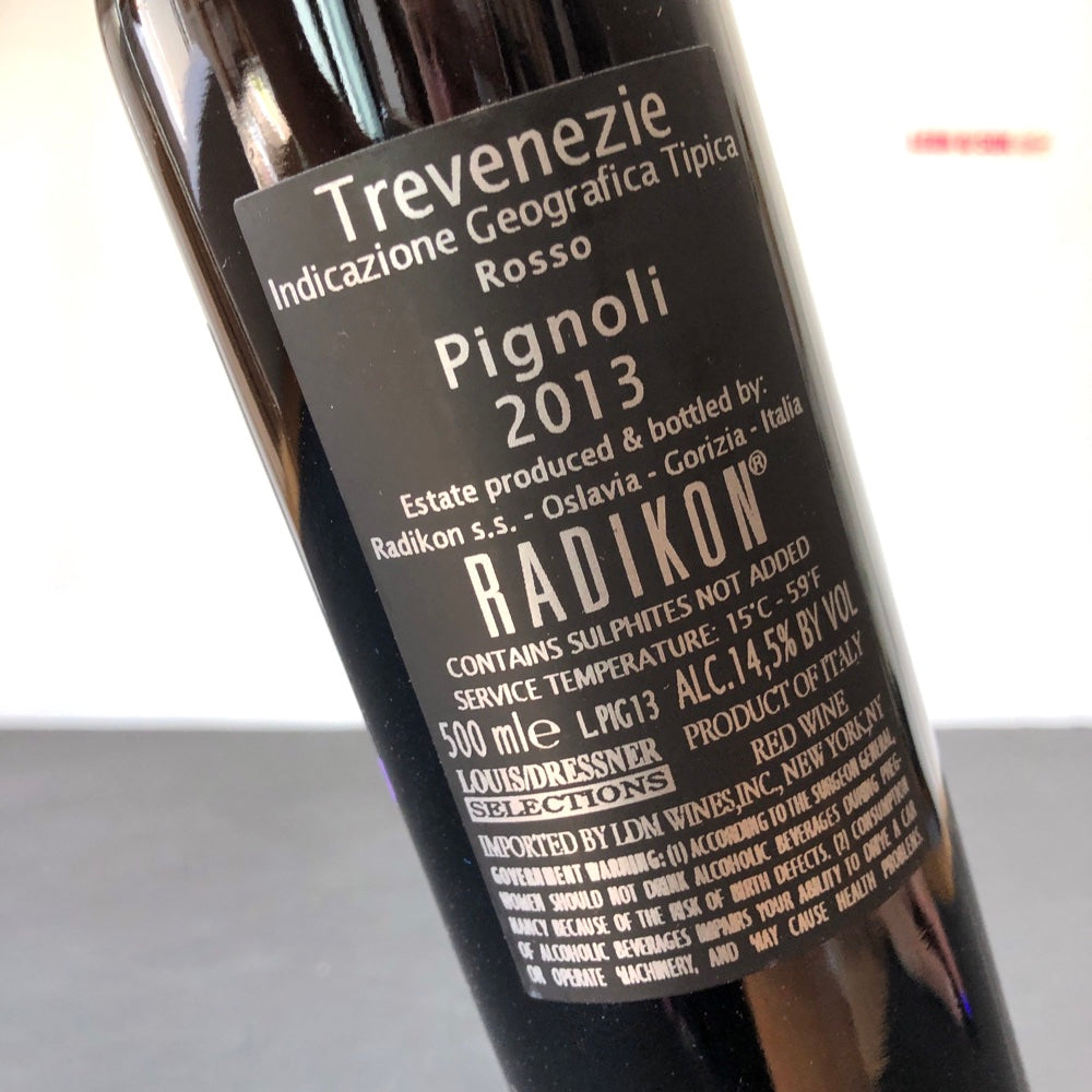 2013 Radikon Pignoli Rosso 500ml Venezia Giulia IGT Friuli-Venezia Giulia, Italy