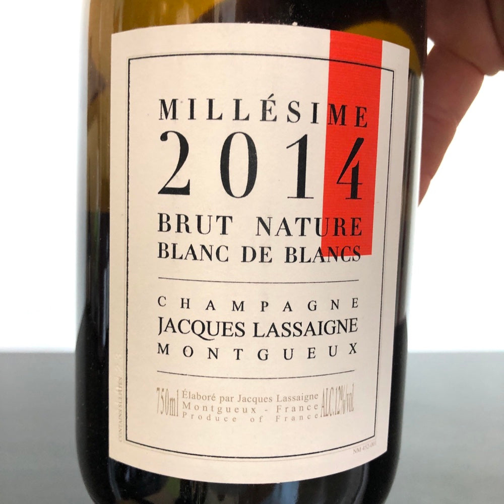 2014 Jacques Lassaigne, Blanc de Blancs Brut Nature Millesimes, Champagne, France