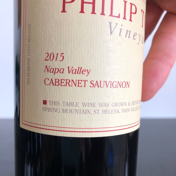 2015 Philip Togni Vineyard Cabernet Sauvignon, Napa Valley, USA