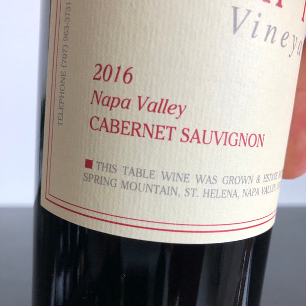 2016 Philip Togni Vineyard Cabernet Sauvignon, Napa Valley, USA