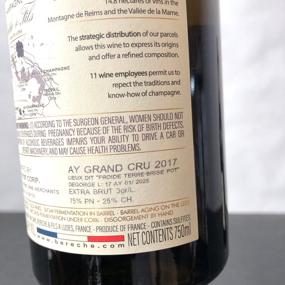 2017 Bereche Et Fils, Ay Grand Cru, Chamapgne, France – Leon & Son
