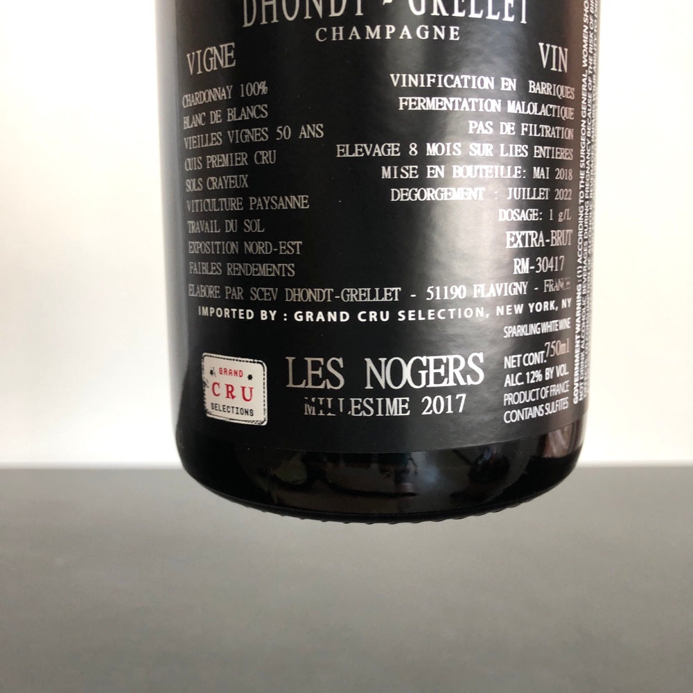 2017 Champagne Dhondt-Grellet Blanc de Blancs Les Nogers Millesime, Champagne, France