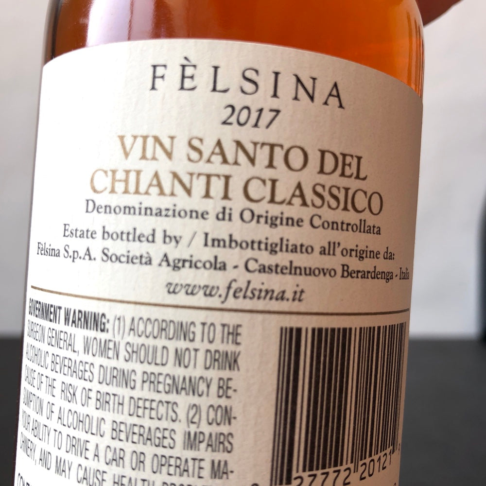 2017 Felsina Vin Santo Chianti Classico, Tuscany, Italy 375ML