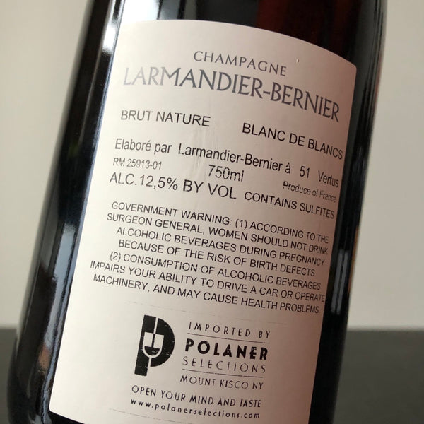 2017 Larmandier-Bernier Terre de Vertus Blanc de Blancs Premier Cru Non-Dose Champagne, France