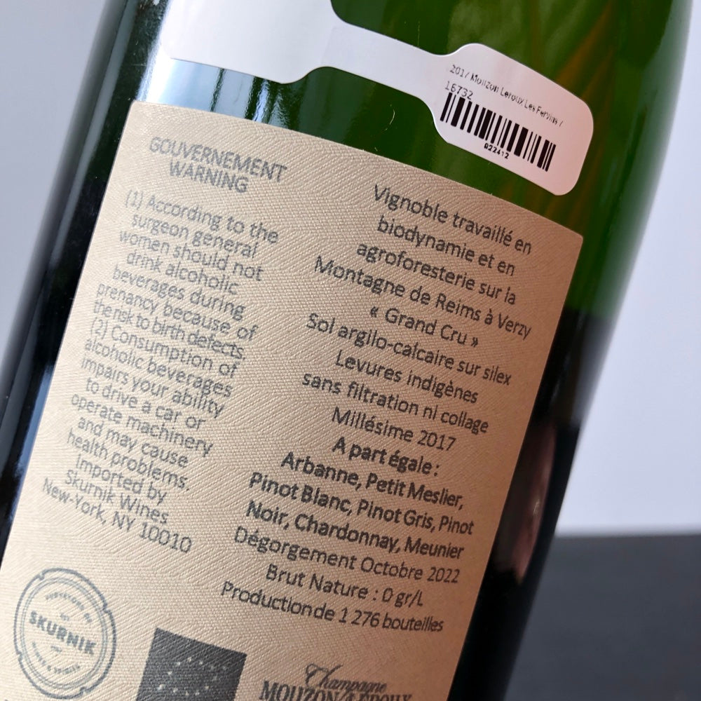 2017 Mouzon Leroux Les Fervins 7 Cepages Extra Brut, Champagne