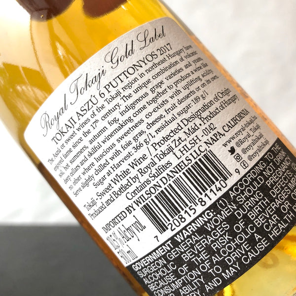 2017 Royal Tokaji Gold Label Aszu 6 Puttonyos, Tokaj, Hungary 500ml