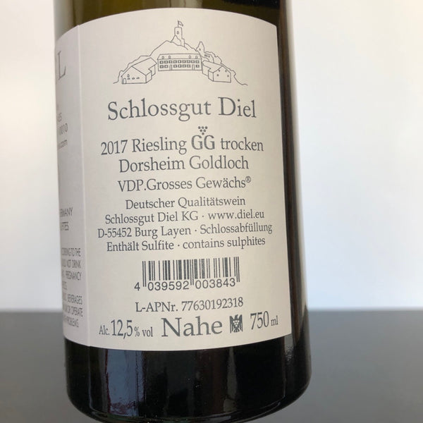 2017 Schlossgut Diel Dorsheimer Goldloch Riesling Grosses Gewachs, Nahe, Germany