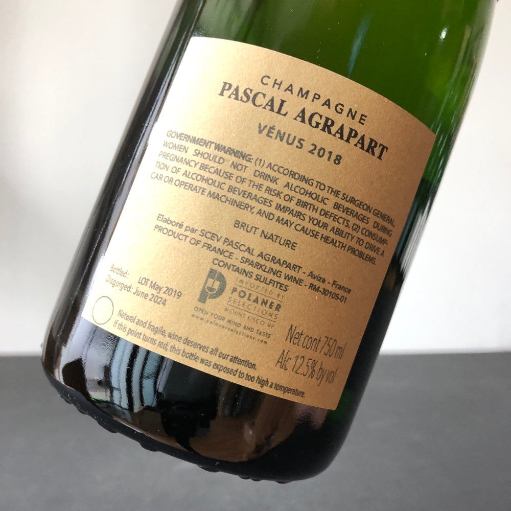 2018 Agrapart & Fils Venus Blanc de Blancs Grand Cru Brut Nature Millesime Champagne, France