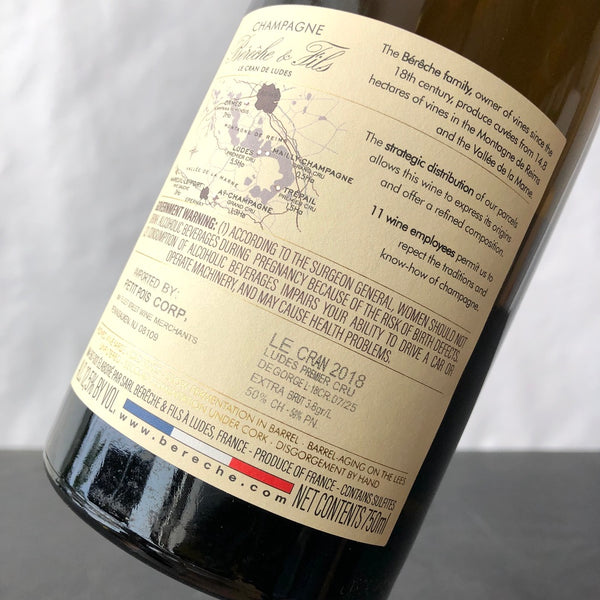 2018 Bereche et Fils Le Cran Premier Cru Brut Nature Millesime