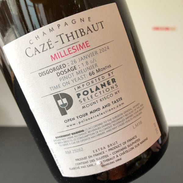 2018 Caze-Thibaut Blanc De Noir Millesime, Champagne, France