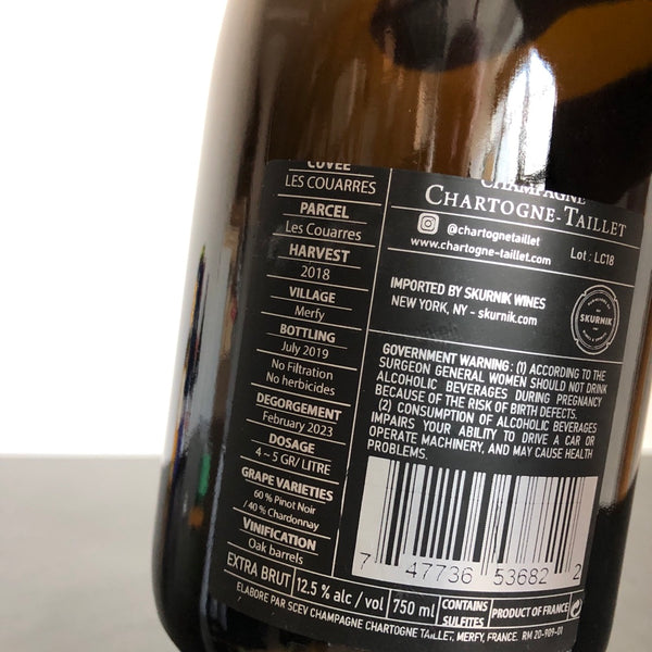 2018 Chartogne-Taillet Les Couarres Extra Brut Champagne, France