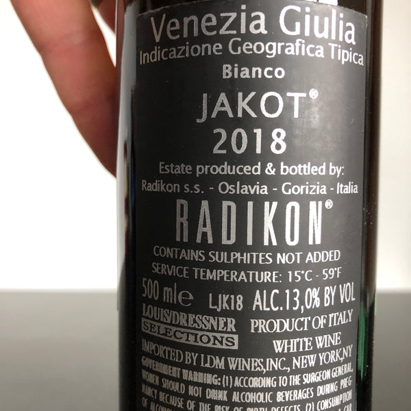2018 Radikon 'Jakot' 500ml Venezia Giulia IGT, Friuli-Venezia Giulia, Italy