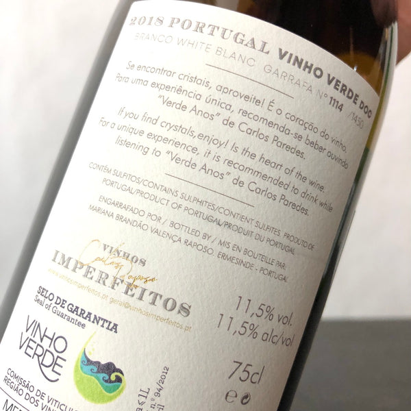 2018 Vinhos Imperfeitos 'Três Pontos' Branco, Vinho Verde, Portugal