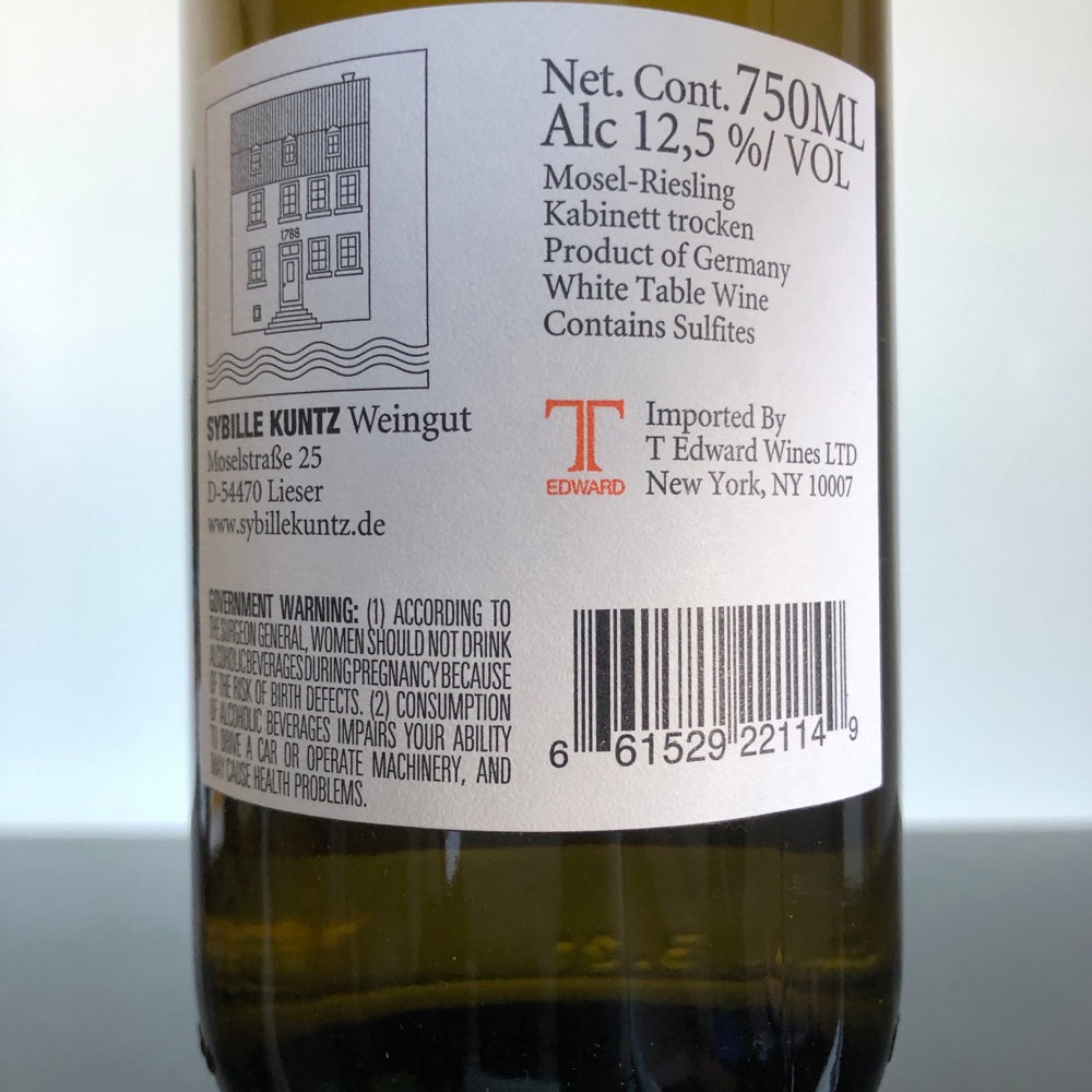 2018 Weingut Sybille Kuntz Riesling Kabinett Trocken, Mosel, Germany