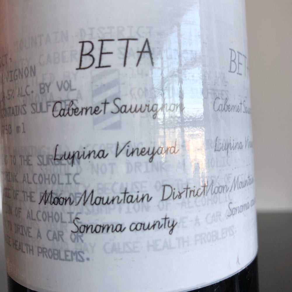 2019 Beta "Lupina" Cabernet Sauvignon, Montecillo Vineyard, Sonoma