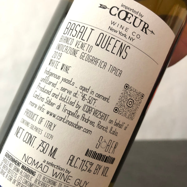 2019 Cantina Sober Basalt Queens Bianco Veneto IGT Italy