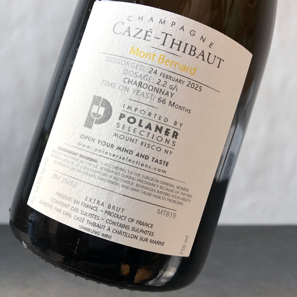 2019 Caze-Thibaut 'Mont Bernard', Champagne, France