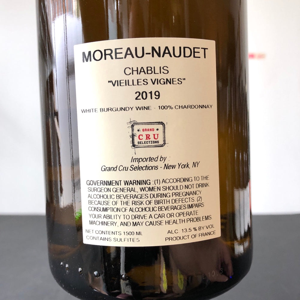 2019 Domaine Moreau-Naudet Chablis 'Pargues', Vielles Vignes, France 1.5L Magnum