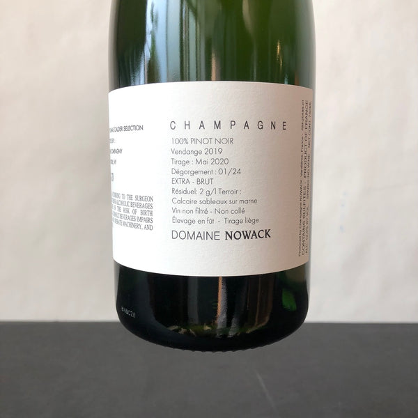 2019 Domaine Nowack Les Bauchets Pinot Noir Extra Brut Champagne, France