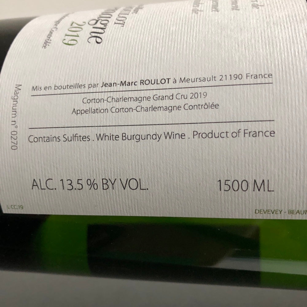 2019 Domaine Roulot Corton-Charlemagne Grand Cru 1.5L Magnum, Cote de Beaune, France