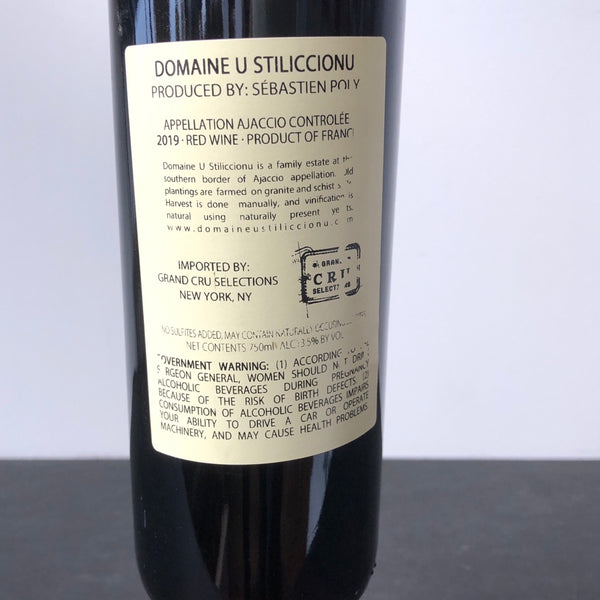 2019 Domaine U Stiliccionu 'Sottu Scala' Ajaccio, Corsica, France