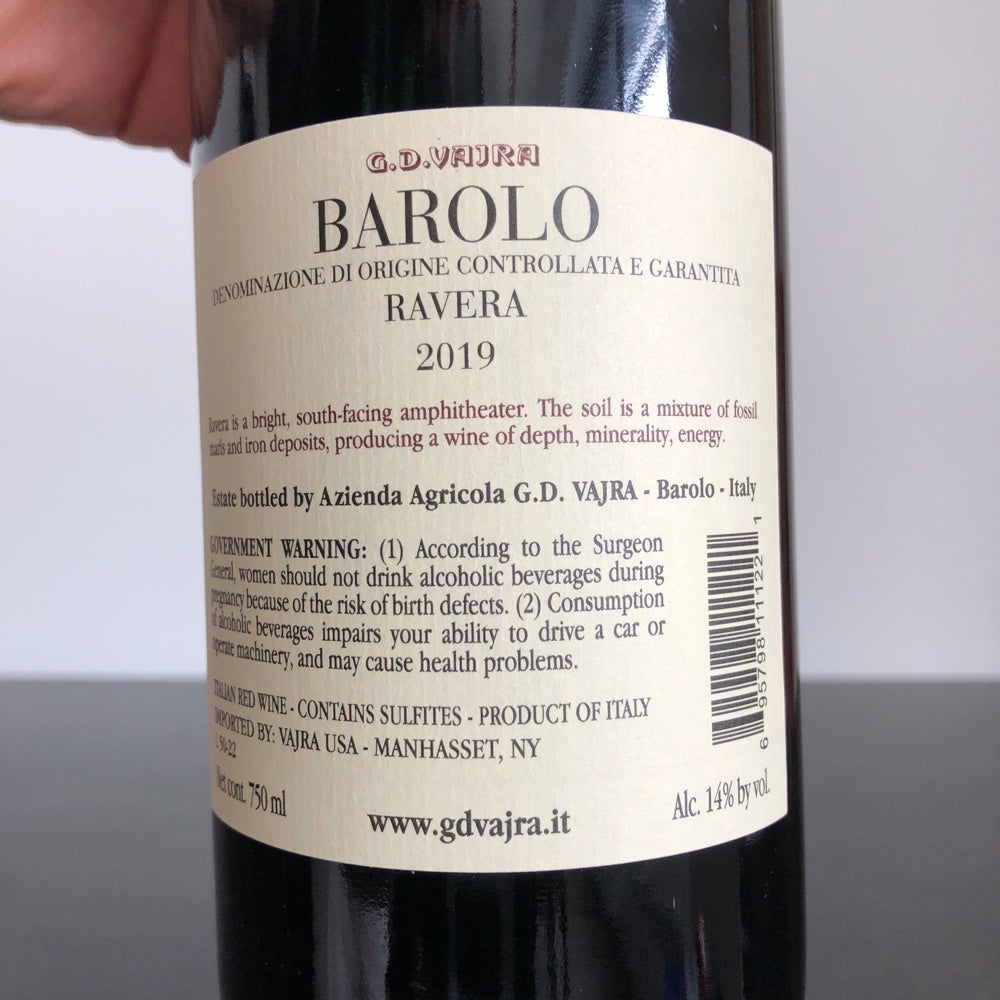 2019 G.D. Vajra Ravera, Barolo DOCG, Italy