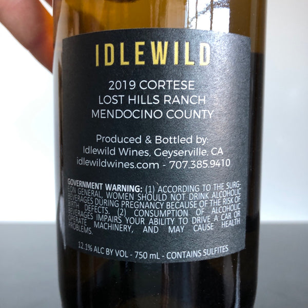 2019 Idlewild Lost Hills Ranch Cortese, Mendocino, USA