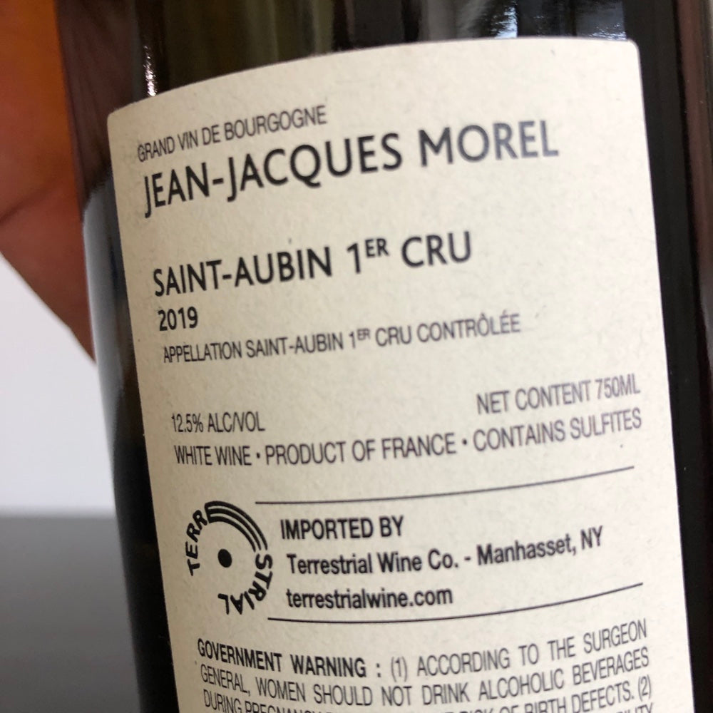 2019 Jean-Jacques Morel Saint-Aubin Premier Cru Blanc Cote de Beaune, France