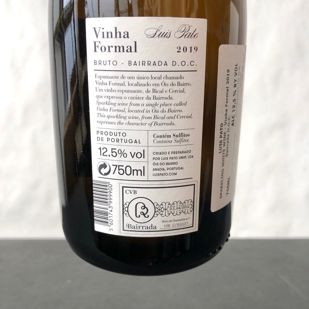2019 Luis Pato Vinha Formal Espumante, Beiras, Portugal