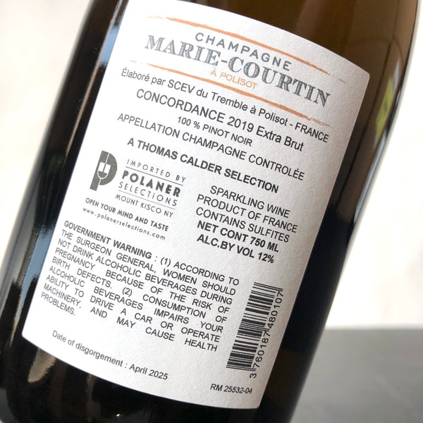 2019 Marie Courtin Champagne Concordance Extra Brut [Sans Soufre]