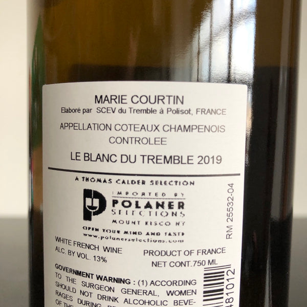 2019 Marie Courtin Coteaux Champenois Blanc du Tremble