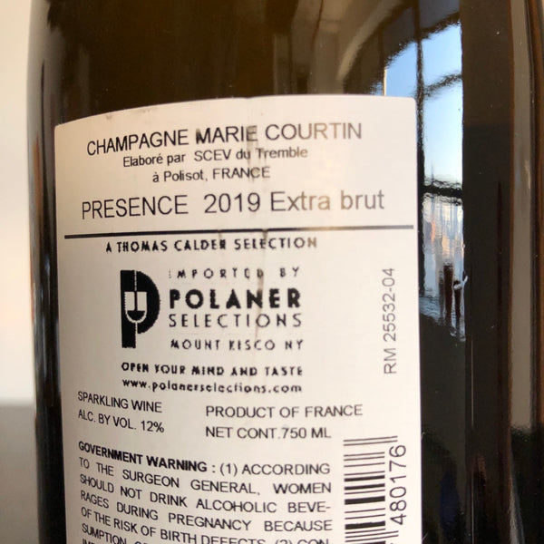 2019 Marie Courtin, Presence Extra Brut, Champagne, France