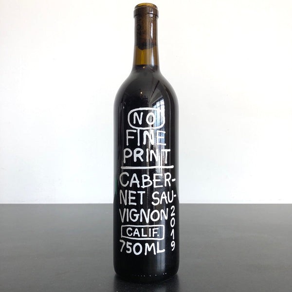 2020 No Fine Print Wine Co. Cabernet, California, USA