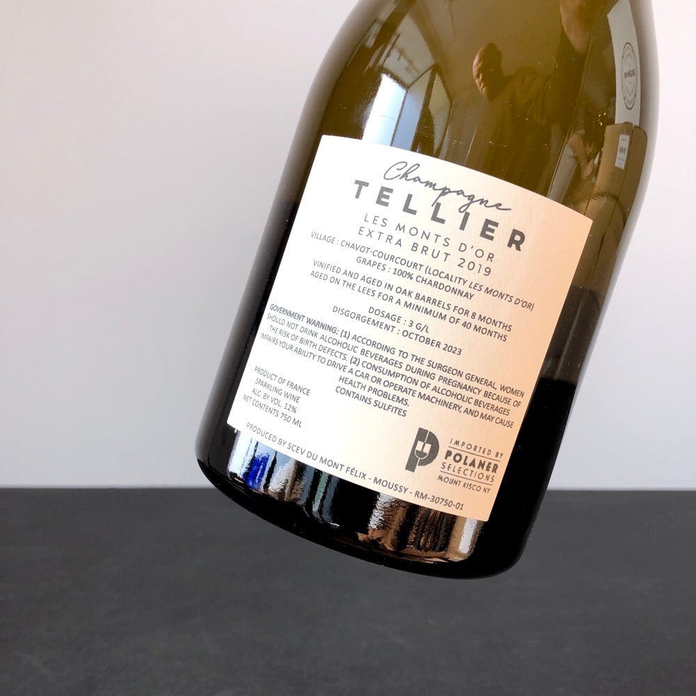 2019 Tellier 'Les Monts d'Or' Blanc de Blancs Extra BrutChampagne, France