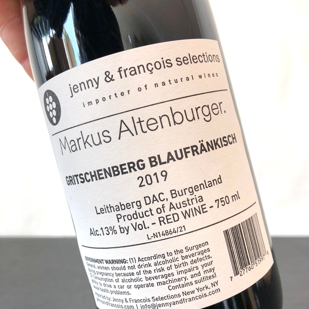2019 Weingut Markus Altenburger Gritschenberg Blaufrankisch Burgenland, Austria