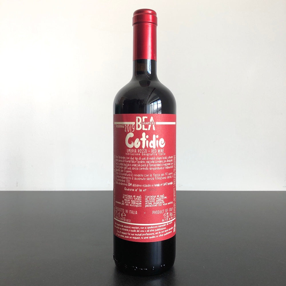 2019 Paolo Bea, Umbria Rosso 'Cotidie', Italy