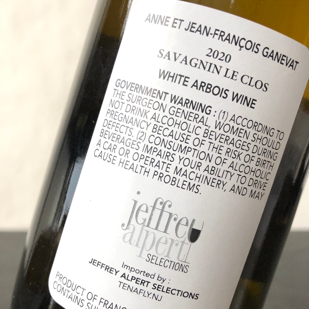 2020 Anne et Jean-Francois Ganevat Arbois 'Le Clos' Savagnin, Jura, France