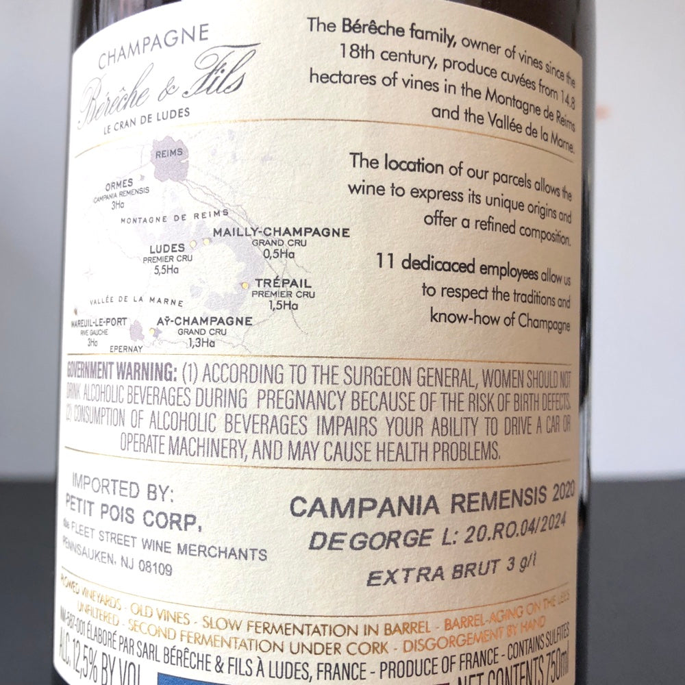 2020 Bereche et Fils Campania Remensis Extra Brut Rose, Champagne, France